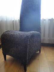 Плетенная мебель,  Ротанг,  8 стульев и стол